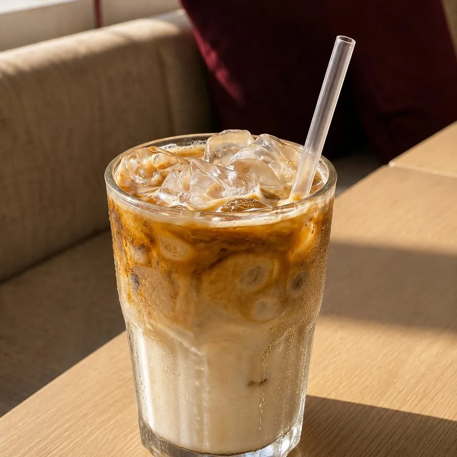 Iced coffee served at Paccino's Minya